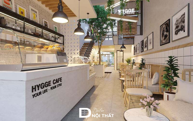 Các mẫu quán cafe 40m2 đẹp, thu hút khách hàng