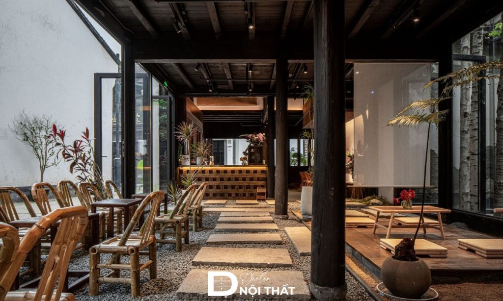 thiết kế quán cafe 50m2