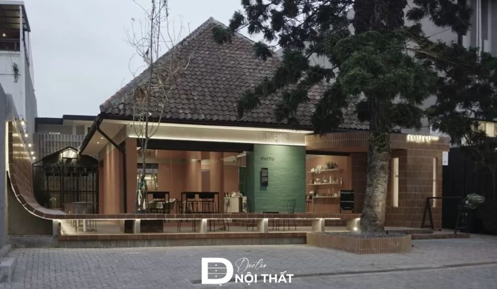 thiết kế quán cafe mặt tiền 10m