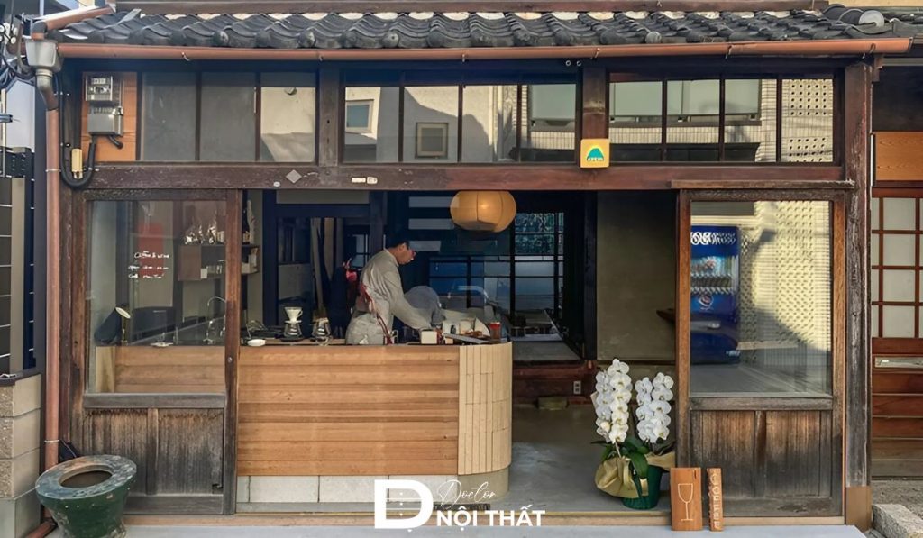 thiết kế quán cafe phong cách Nhật Bản