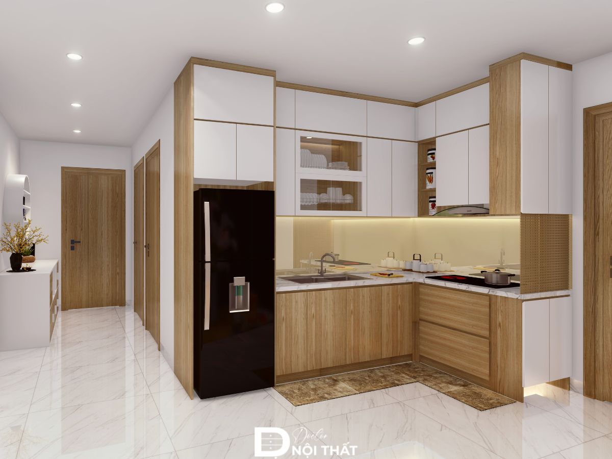 Mẫu phòng bếp nhà cấp 4 đẹp, hiện đại, đầy đủ tiện nghi (nguồn: sưu tầm)
