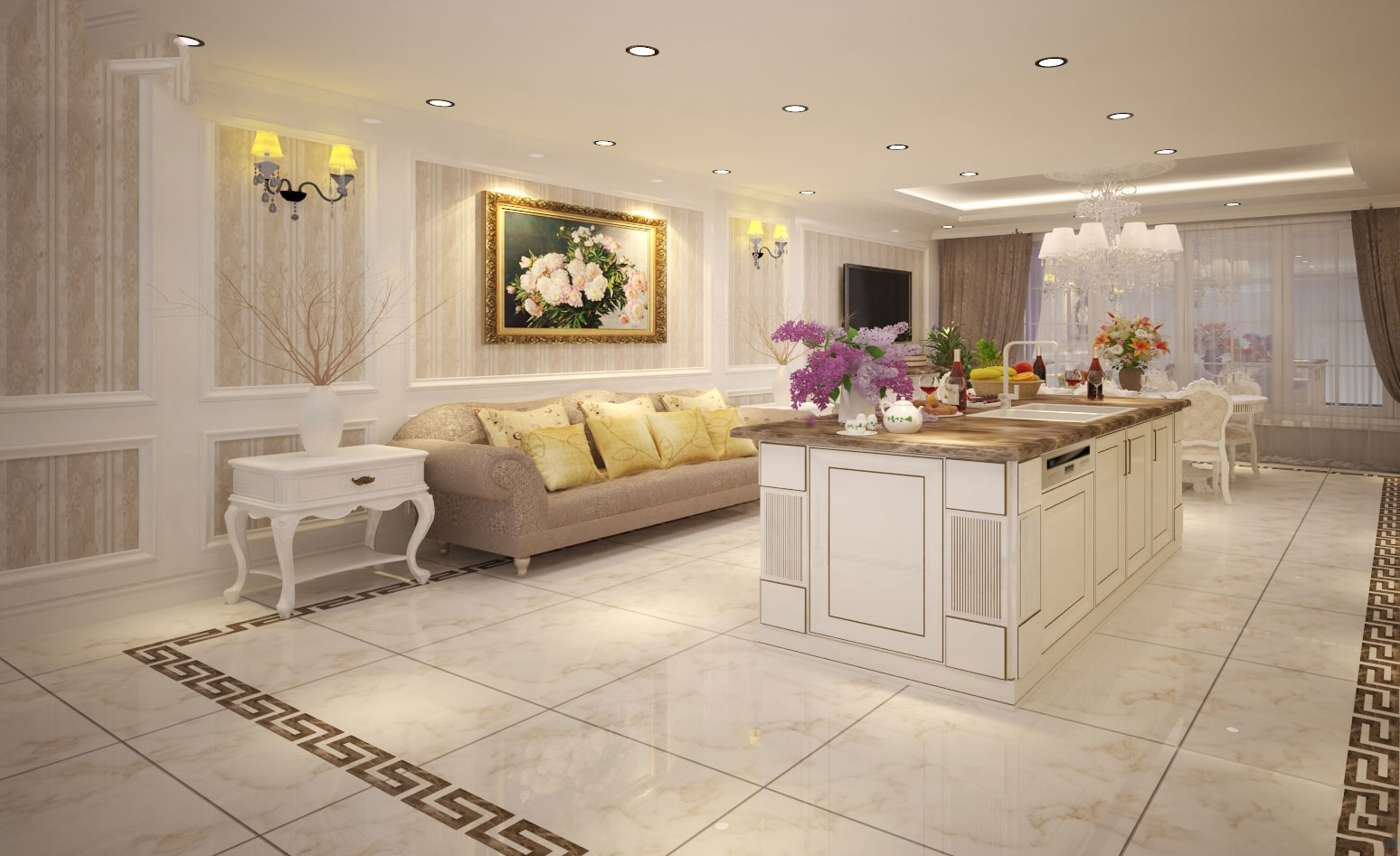 phòng bếp 12m2 