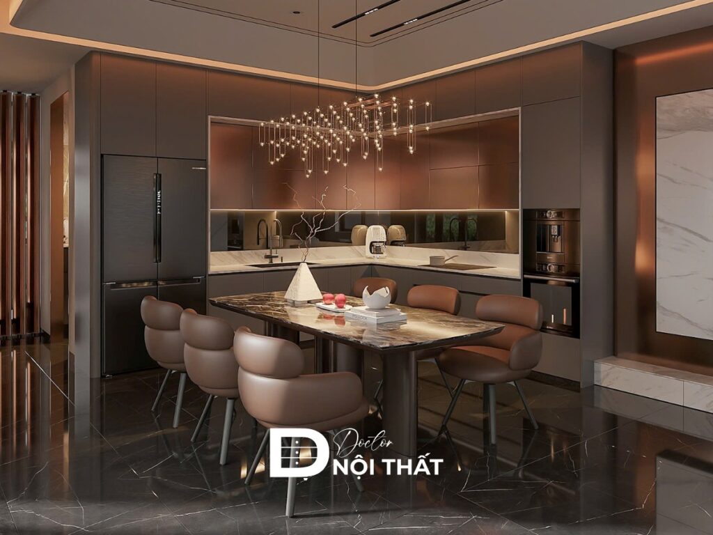 Mẫu thiết kế phòng bếp 30m2 đẹp, sang trọng nhất 2026