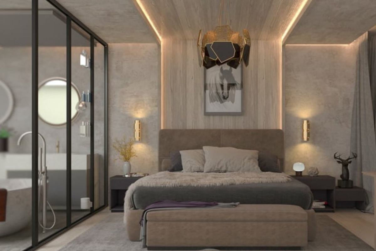 Thiết kế phòng ngủ 15m2 có nhà vệ sinh tiện lợi (Ảnh: Sưu tầm)