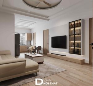 Dự thi công nội thất chung cư 60m2 VAS - anh Thành