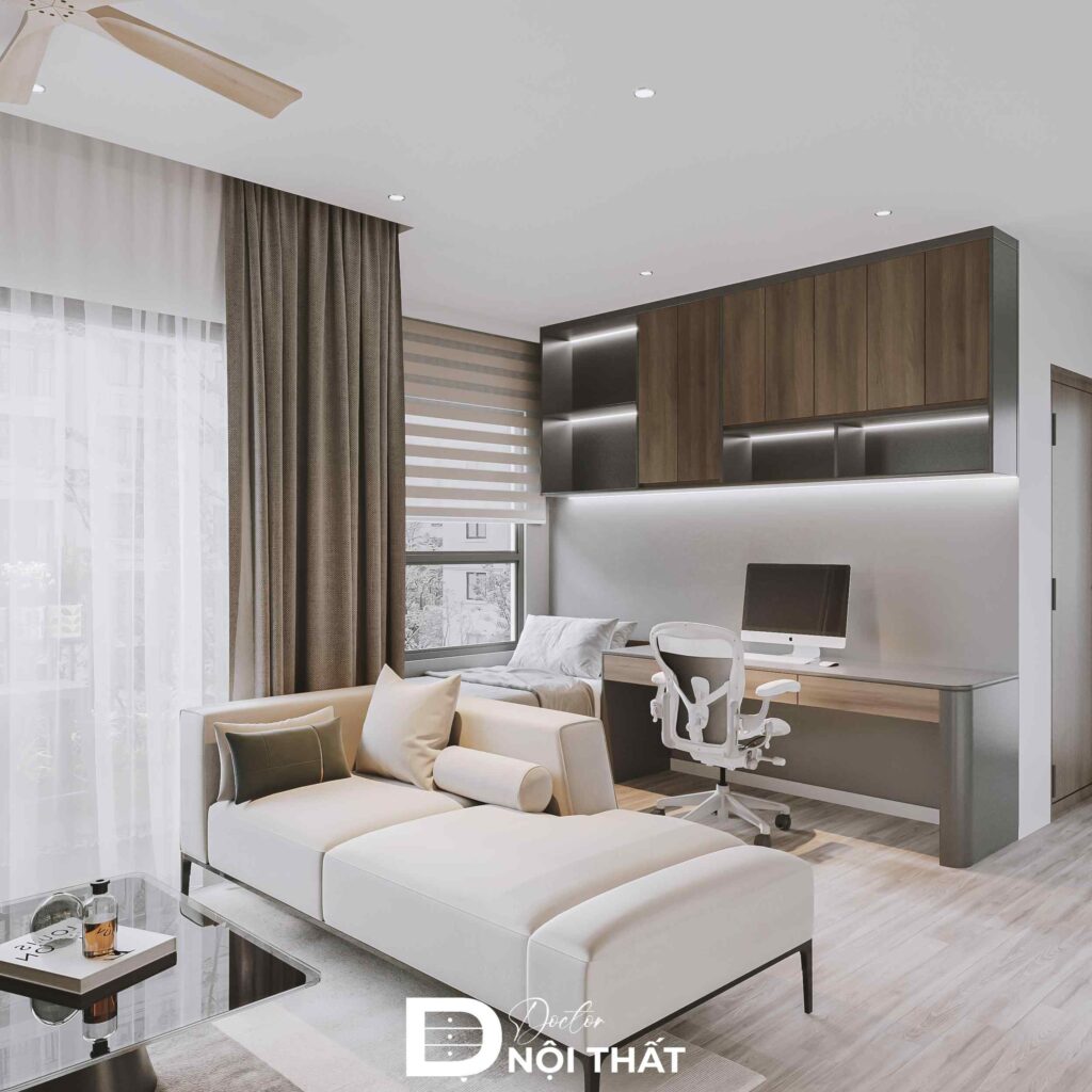 Dự án thiết kế nội thất chung cư 2 phòng ngủ 65m2 - Chị Mai