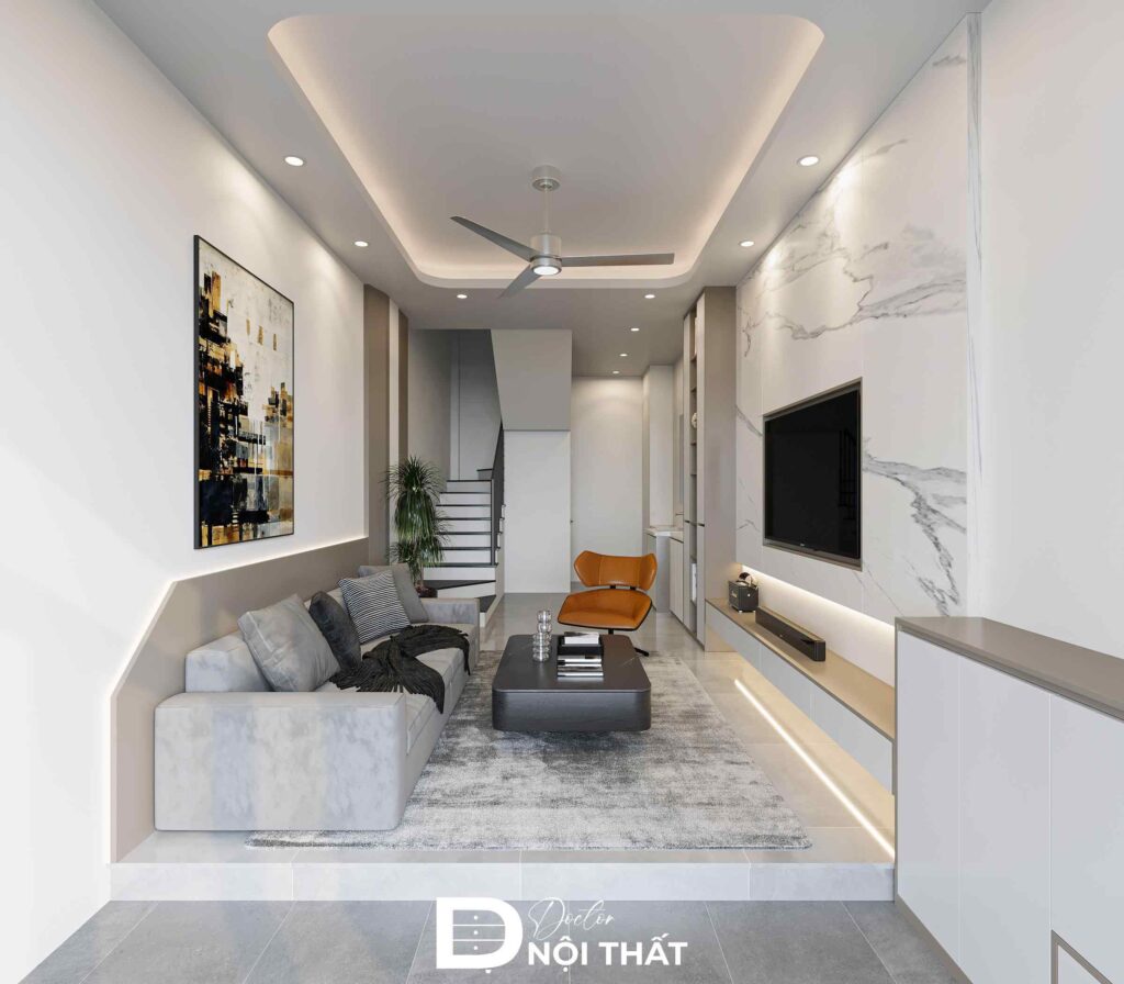 Dự án thiết kế nội thất nhà phố Ngô Gia Tự - anh Tùng