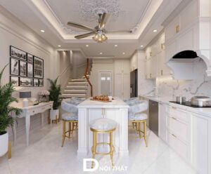 Dự án thiết kế nội thất nhà phố tân cổ điển tại Ứng Hòa