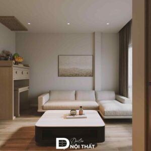 Dự án thiết kế nội thất phòng khách chung cư 55m2 hiện đại
