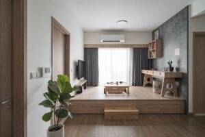 phòng khách ngồi bệt
