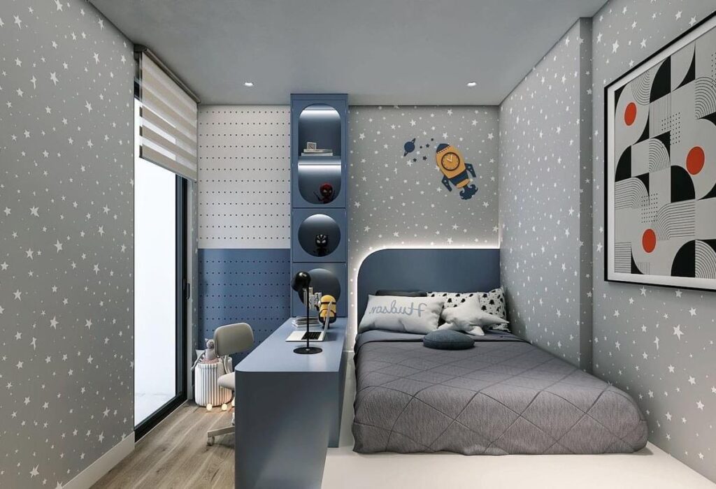 phòng ngủ cho bé trai 15 tuổi