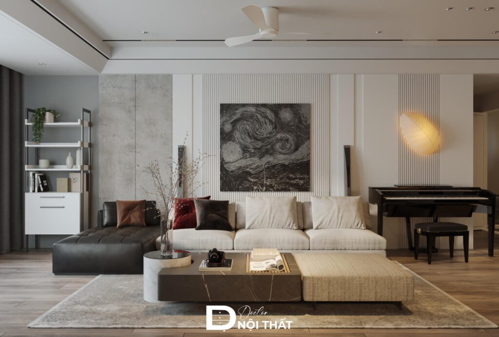 Mẫu thiết kế nội thất chung cư 45m2 đẹp, hiện đại nhất 2026