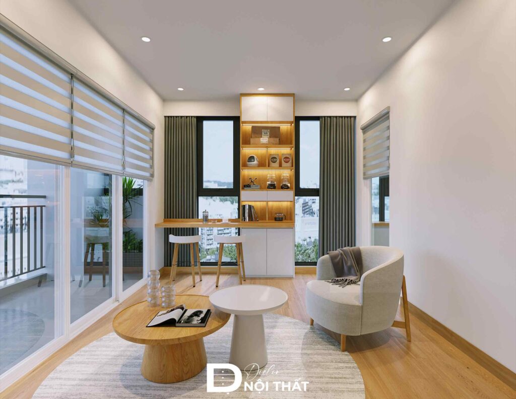 Thiết kế nội thất chung cư Masteri 60m2 - Anh Dũng