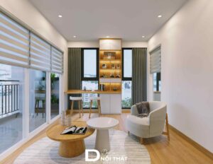 Thiết kế nội thất chung cư Masteri 60m2 - Anh Dũng