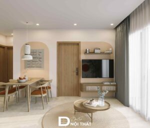 Thiết kế nội thất chung cư tại Dương Nội phong cách Wabi Sabi