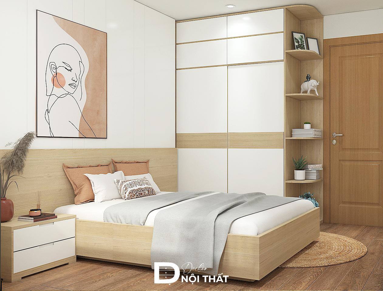 thiết kế phòng ngủ 7m2