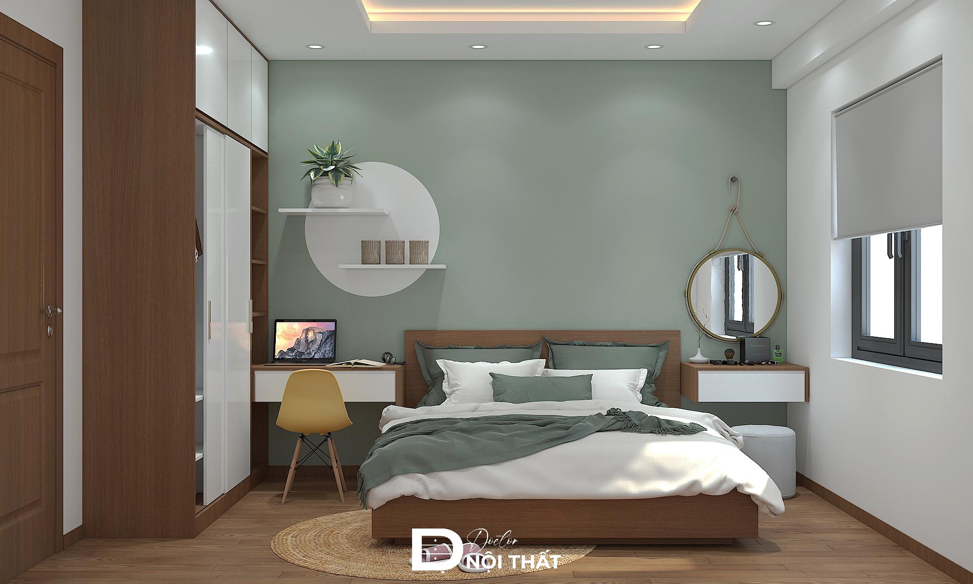 thiết kế phòng ngủ 7m2