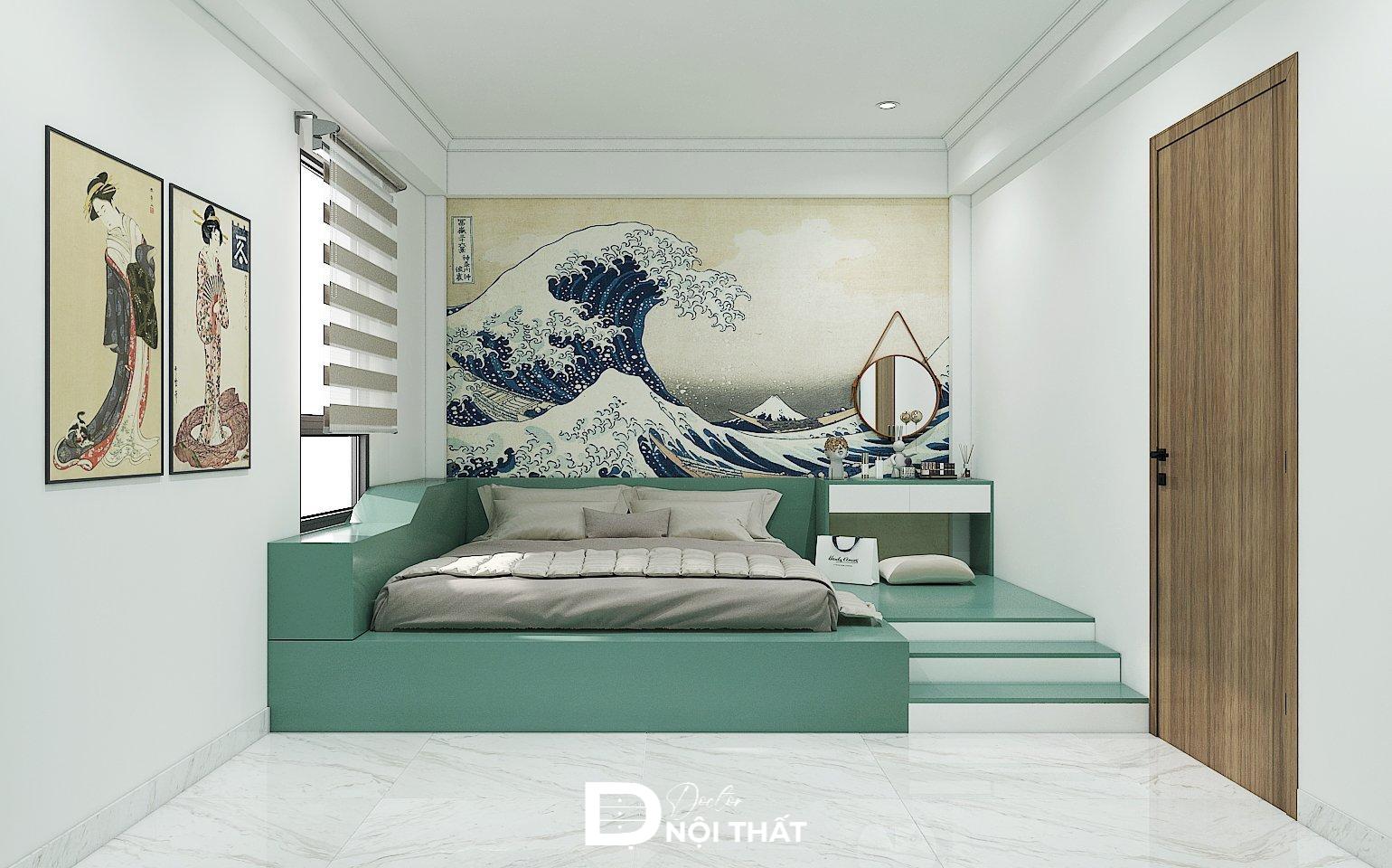 thiết kế phòng ngủ 7m2