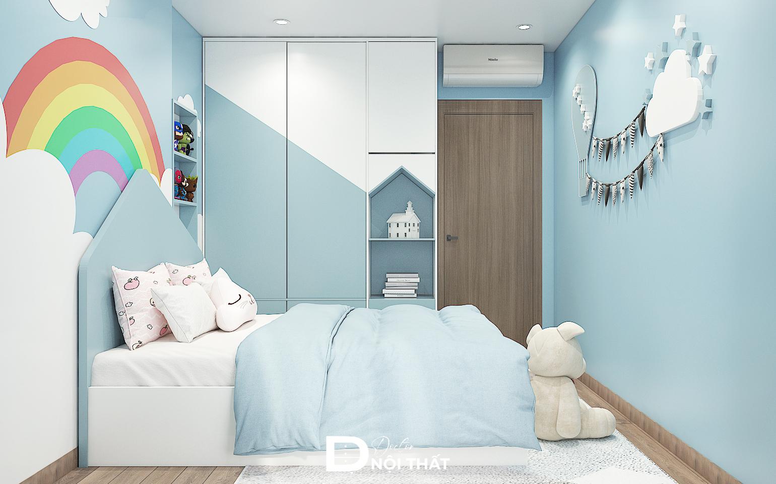 thiết kế phòng ngủ 7m2