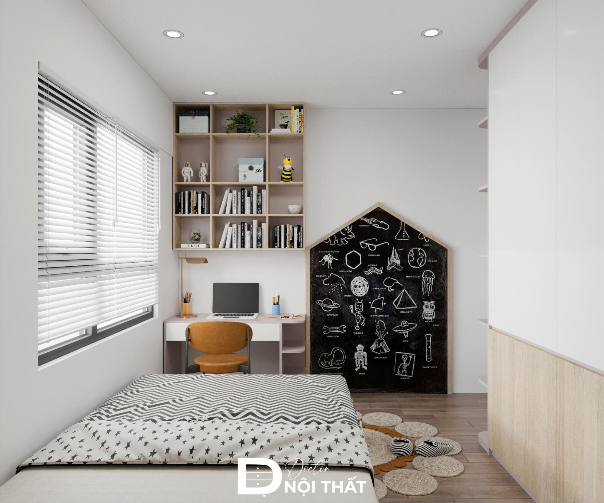 thiết kế phòng ngủ 7m2