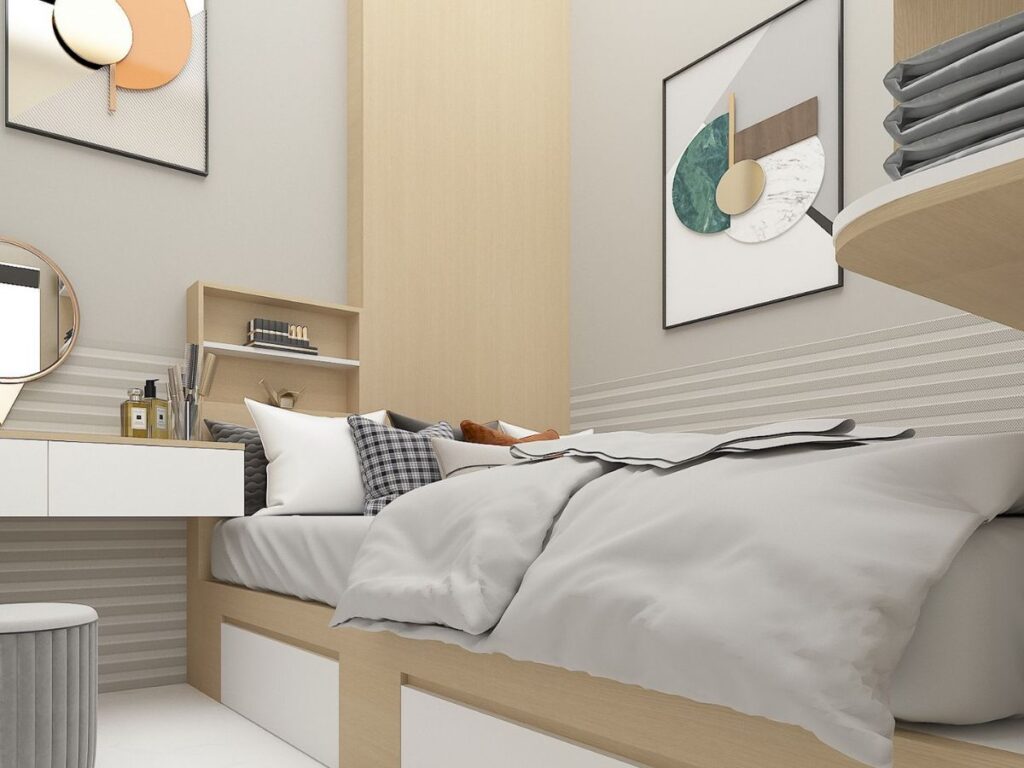 thiết kế phòng ngủ nhỏ 4m2