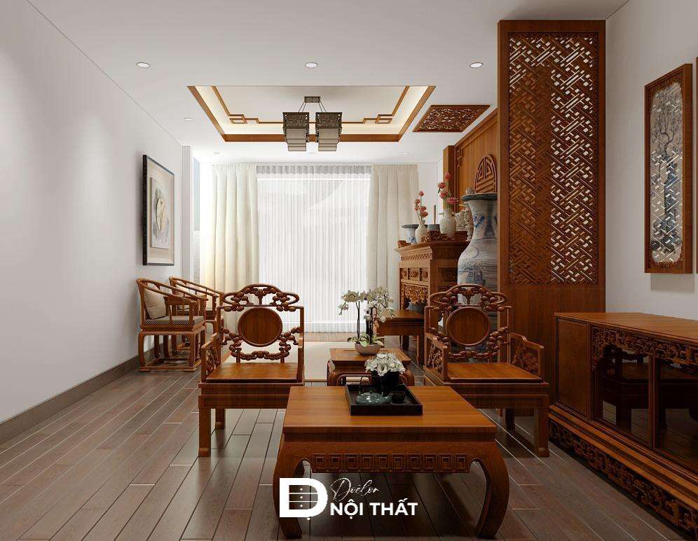 Mẫu thiết kế phòng thờ hiện đại, sang trọng