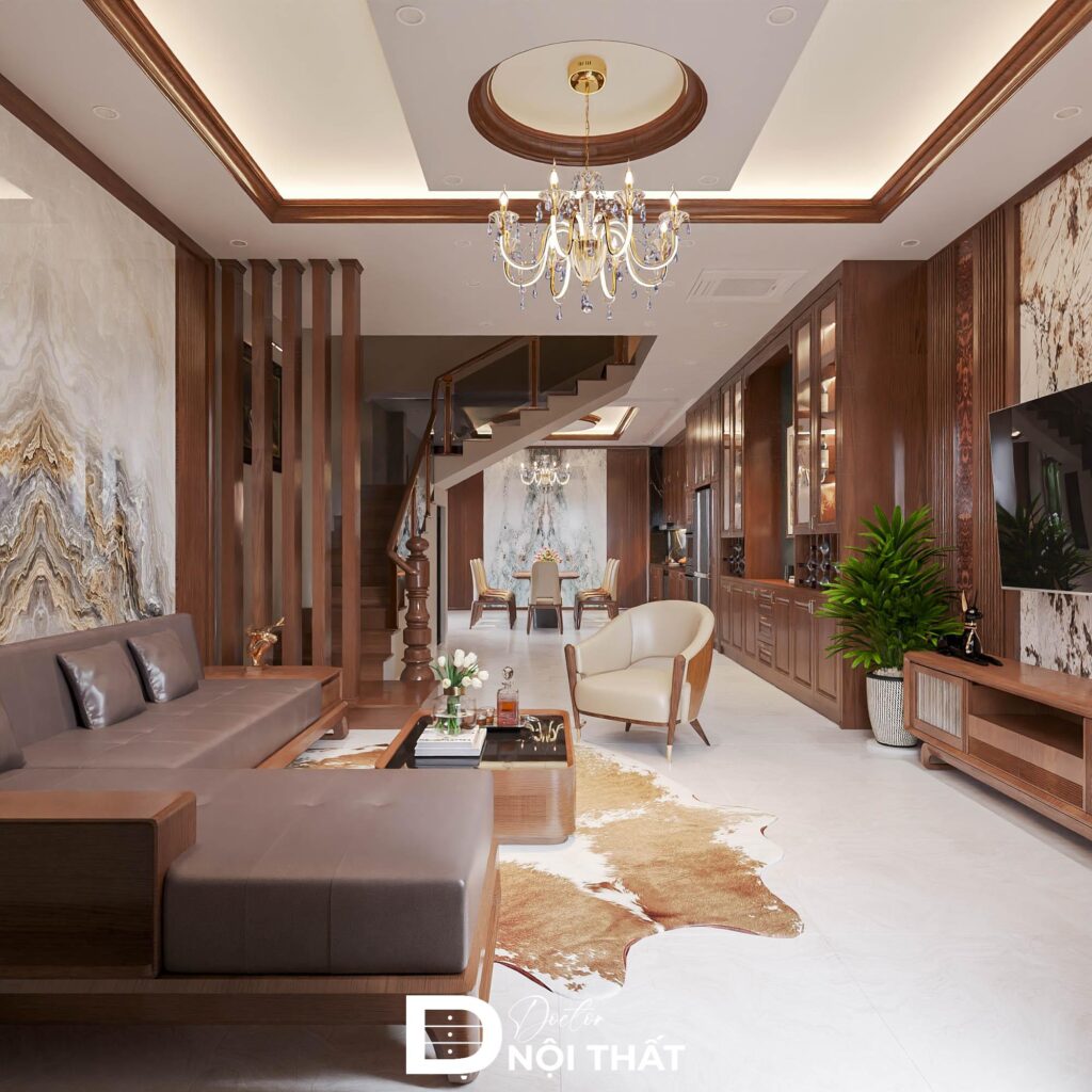 Dự án thiết kế nội thất nhà phố 65m2 tại KĐT Geleximco - anh Chiến