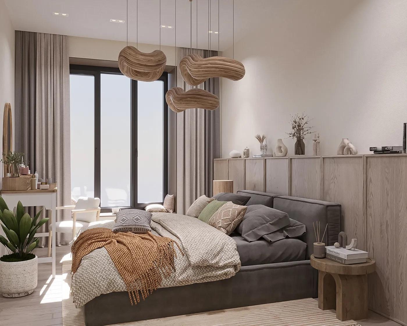 phòng ngủ phong cách scandinavian