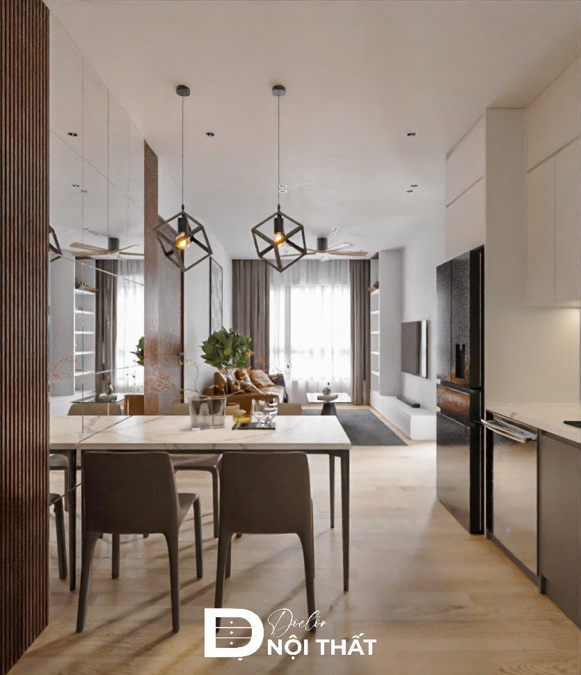 Thiết kế nội thất chung cư 2 phòng ngủ
