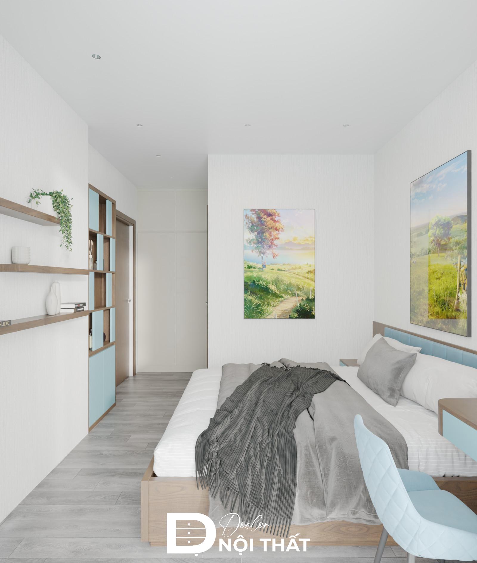 Thiết kế nội thất chung cư 2 phòng ngủ