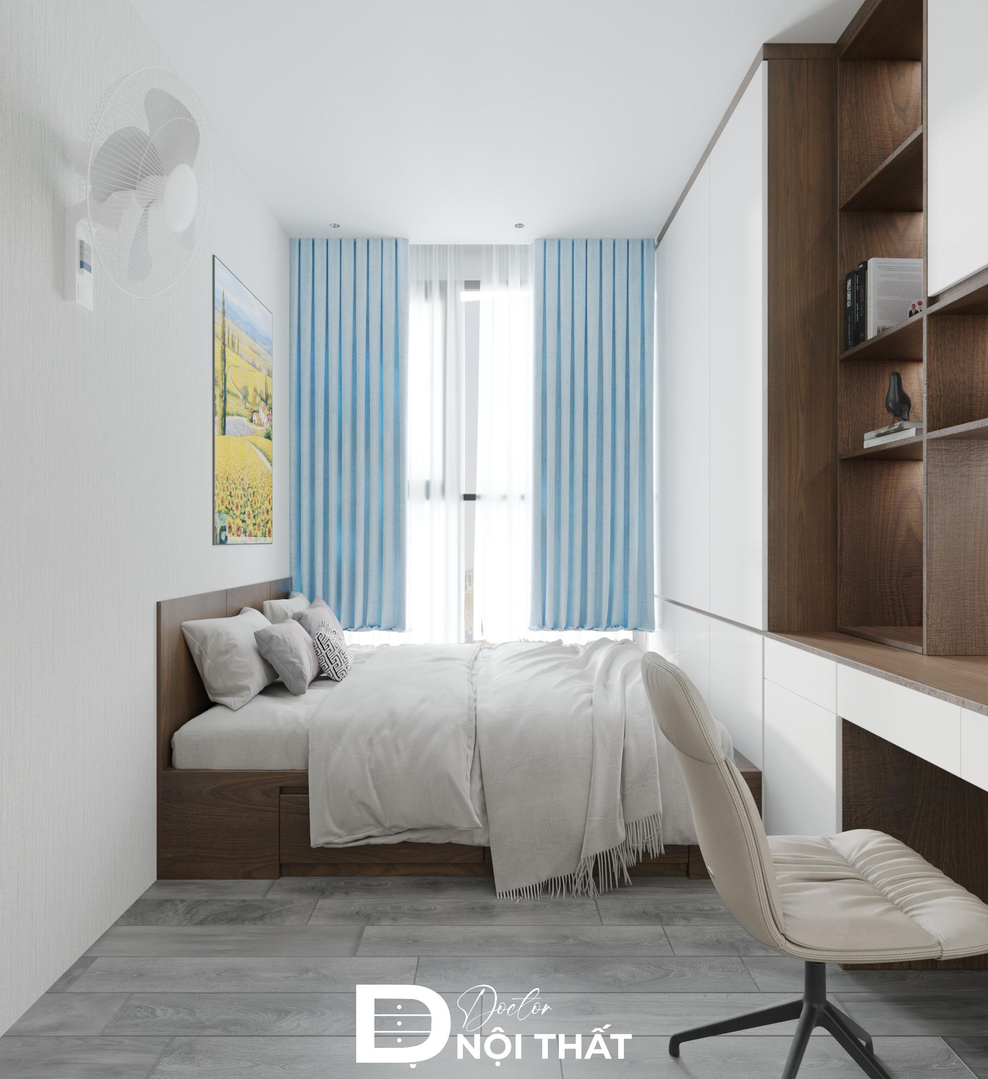 Thiết kế nội thất chung cư 2 phòng ngủ