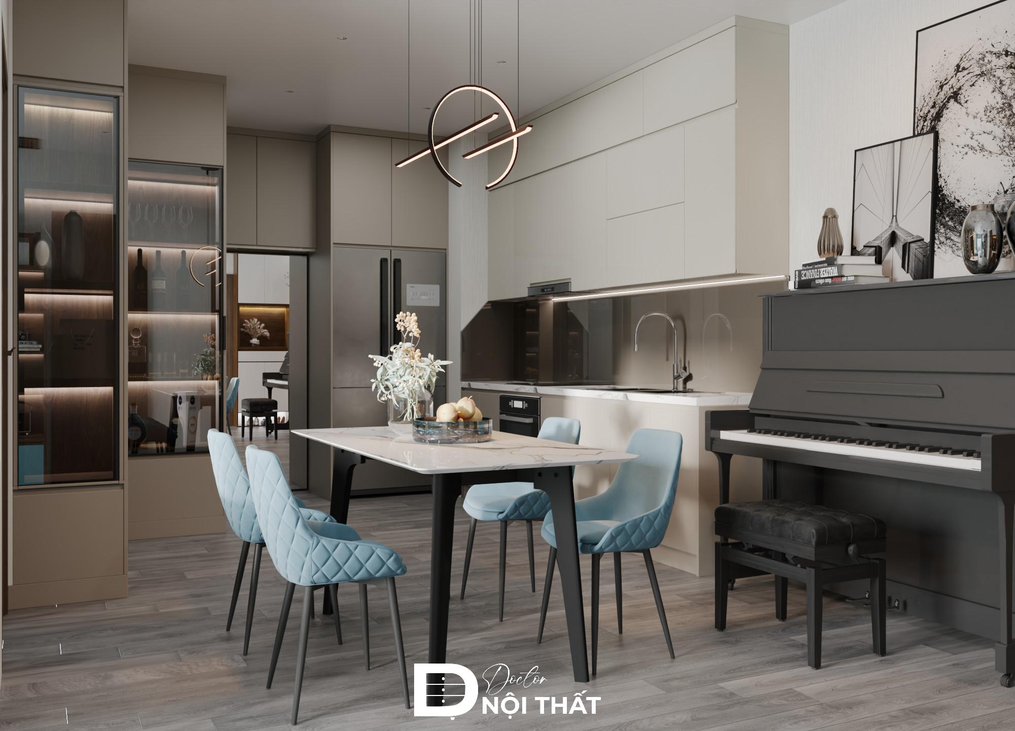 Thiết kế nội thất chung cư 2 phòng ngủ