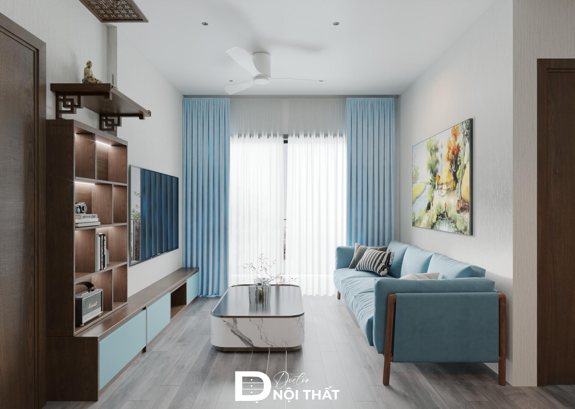 Thiết kế nội thất chung cư 2 phòng ngủ