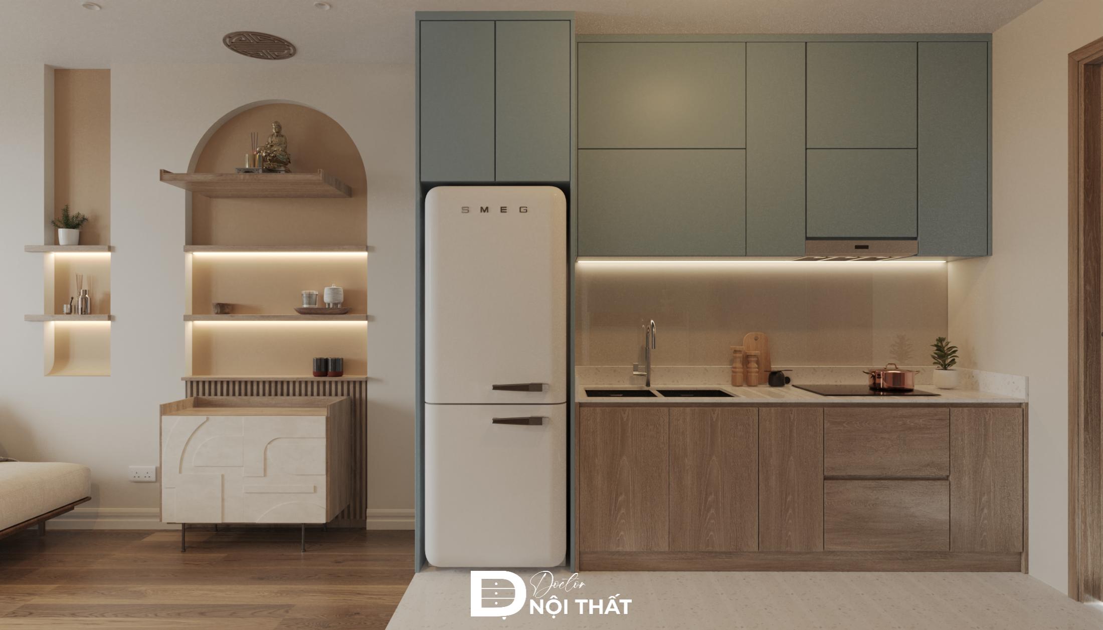Thiết kế nội thất chung cư 2 phòng ngủ