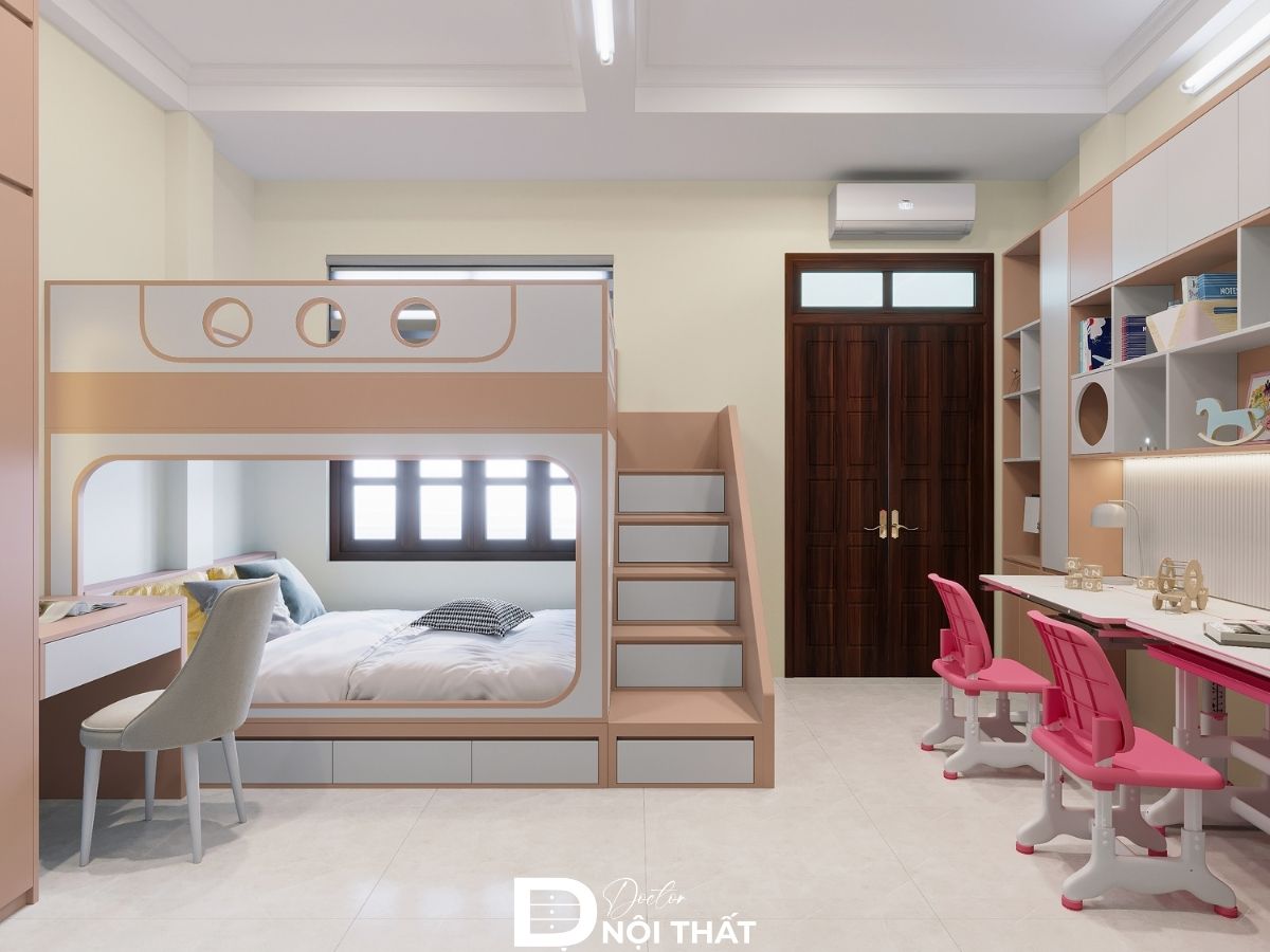 thiết kế phòng ngủ 13m2