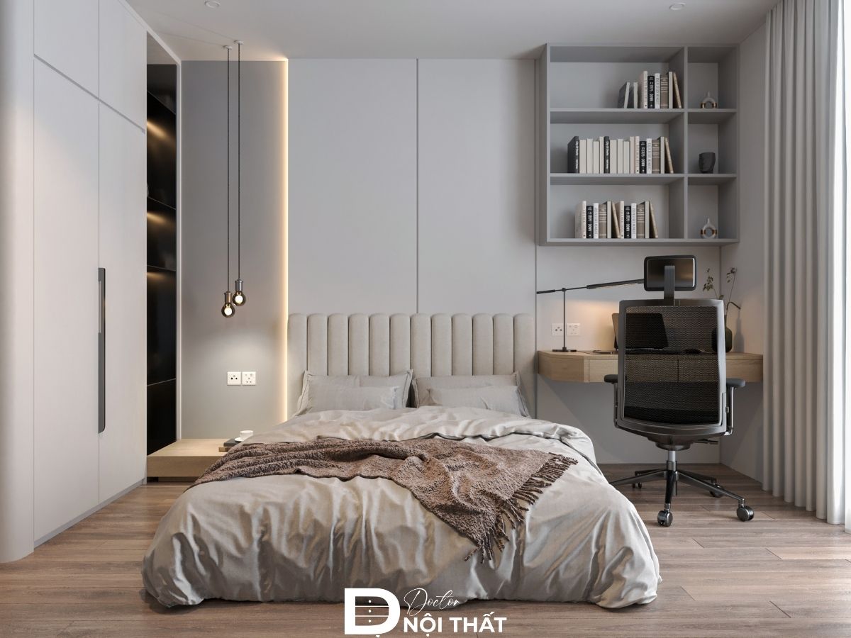 thiết kế phòng ngủ 13m2