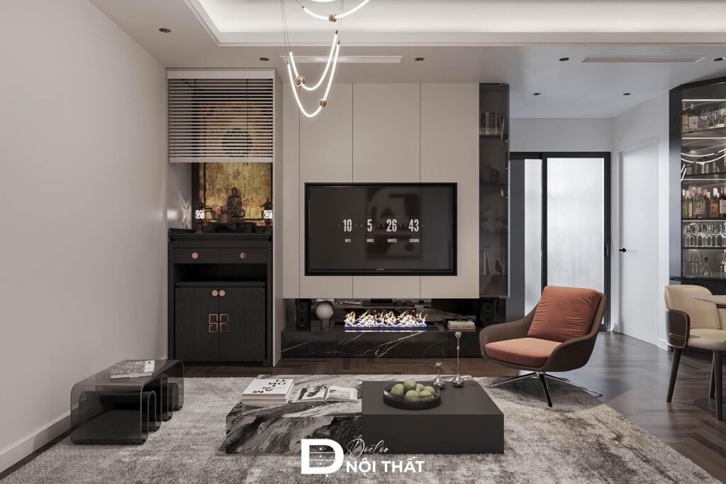 Thiết kế và thi công nội thất chung cư the prime cho anh mạnh