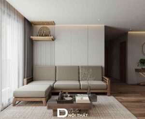 Dự án thi công nội thất phòng khách chung cư đơn giản cho chị Thảo