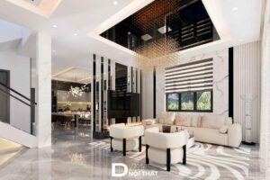 Dự án thiết kế nội thất nhà phố hiện đại tại Hoài Đức