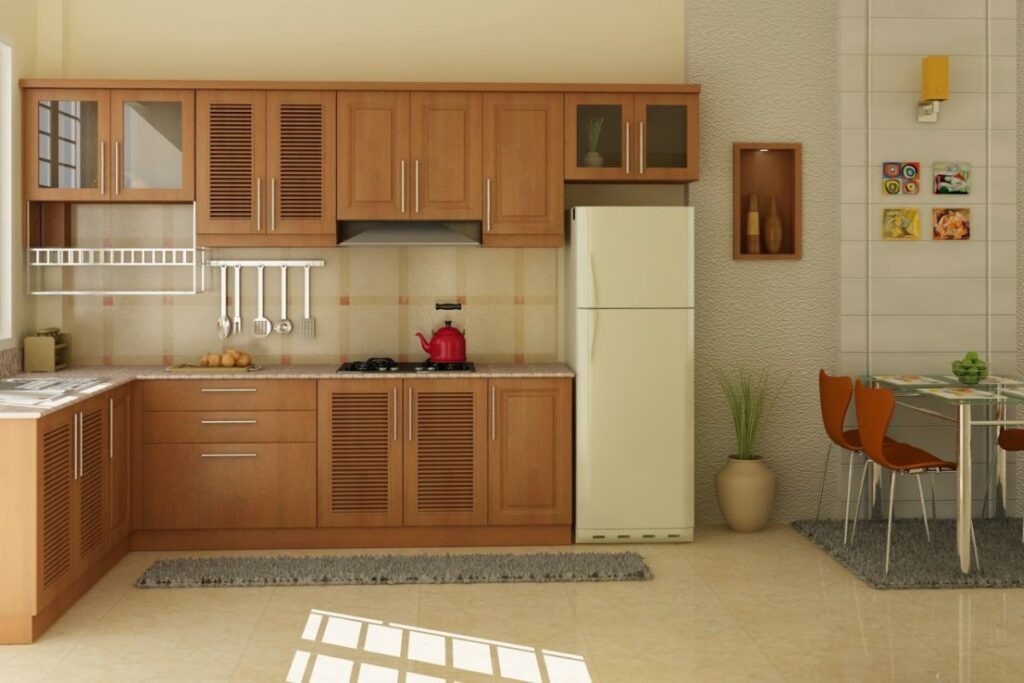 có nên đặt bếp giữa tủ lạnh và chậu rửa​