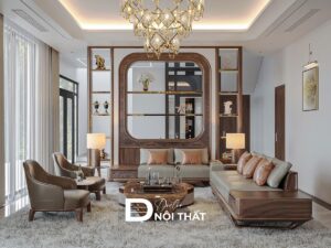 Mẫu thiết kế phòng khách 25m2 đẹp, hiện đại và khoa học