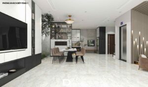 Thiết kế nội thất biệt thự hiện đại 360m2 cho chị Vân - Quảng Ninh