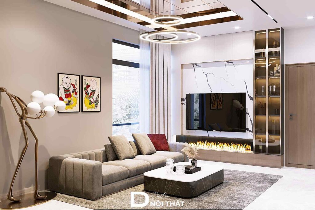 Thiết kế nội thất nhà phố tại Bắc Ninh cho anh Hiếu