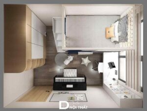 Dự án thiết kế nội thất phòng ngủ cho bé tại Vĩnh Long