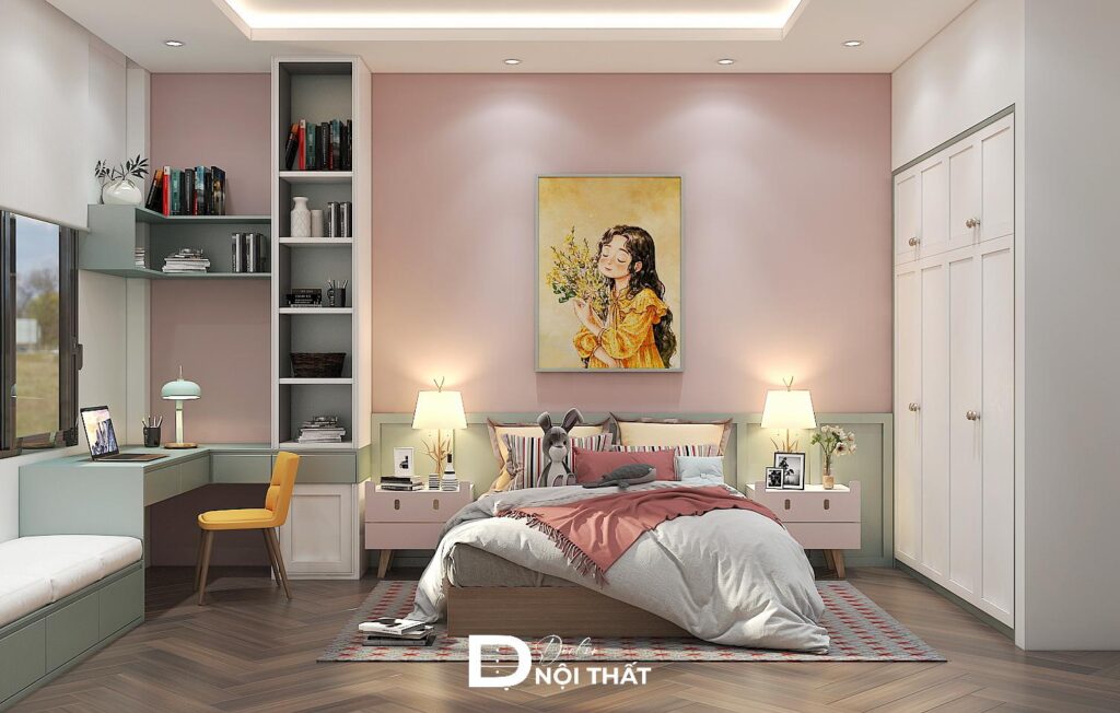 trang trí phòng ngủ bình dân