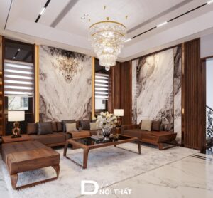 Dự án thiết nội thất nhà phố 120m2 gỗ tự nhiên đẳng cấp