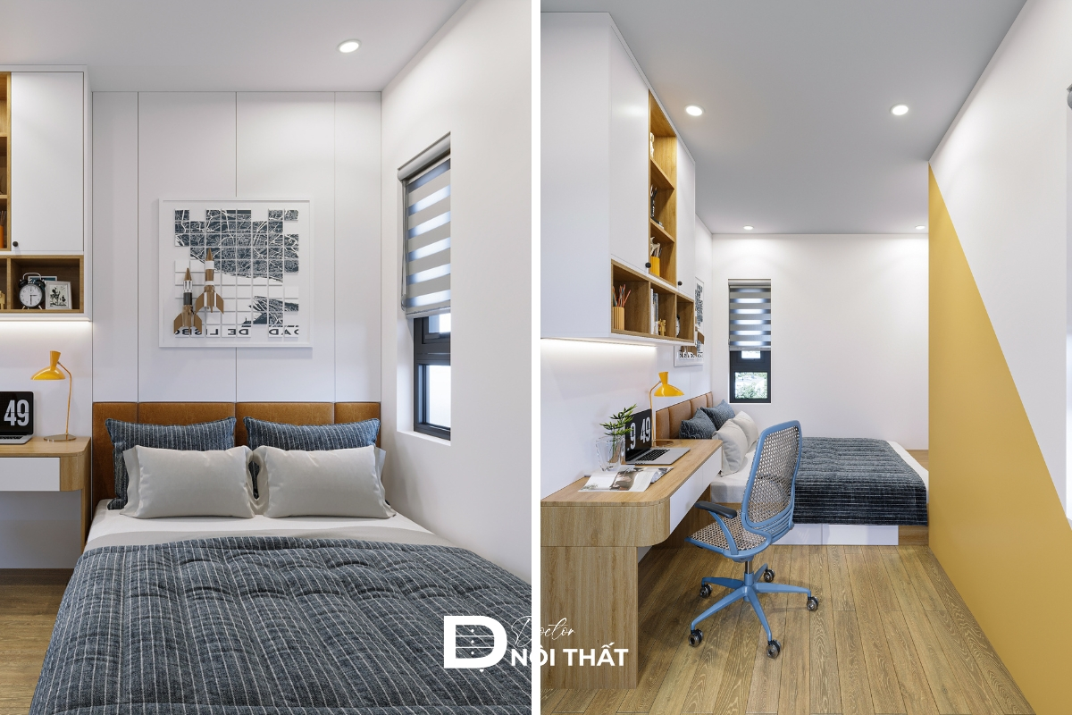 Phòng ngủ 3x4 dành cho trẻ nên chú trọng tính an toàn