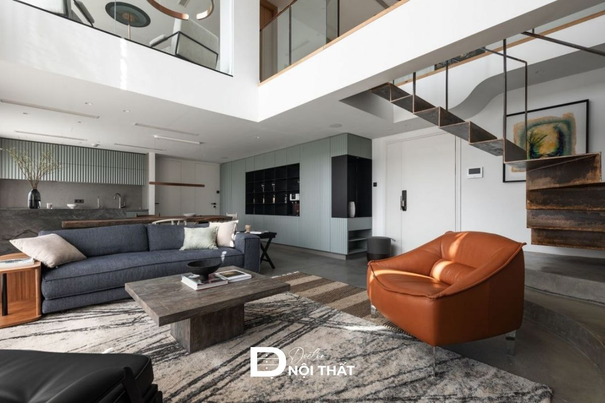 Tông màu chủ đạo của thiết kế Penthouse hiện đại thường là trắng, xám, đen hoặc các gam trung tính