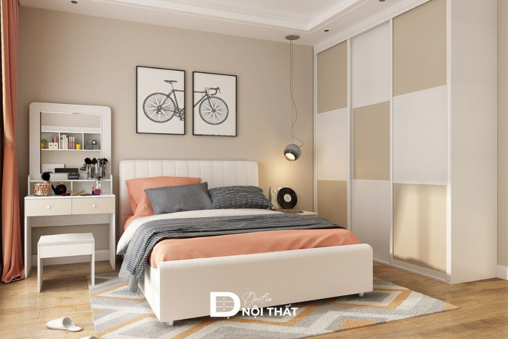Bí quyết bố trí phòng ngủ 10m2 cho vợ chồng trẻ đẹp, ấn tượng