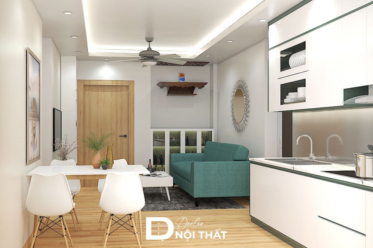 Căn hộ studio có đầy đủ tiện nghi